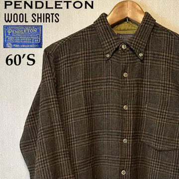 [레어 브라운 체크] PENDLETON 60's 울 셔츠