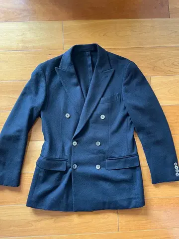 EDIFICE 에디피스 캐시미어 더블 브레스트 자켓 블랙