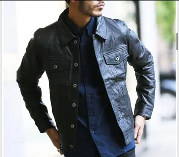 레어 roshell 가죽 자켓 트래커