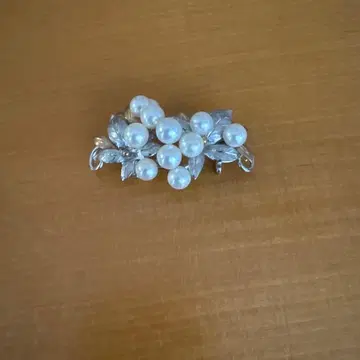 진주 빈티지 오비 고정 띠 브로치