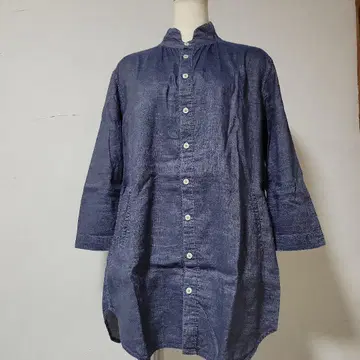 다나파눌 셔츠 블라우스 튜닉 린넨 혼방