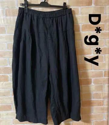 dgy 린넨 루즈핏 팬츠 L 블랙