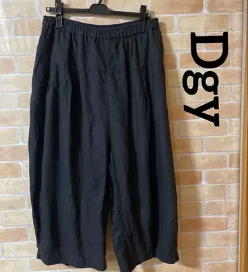 dgy 린넨 루즈핏 팬츠 L 블랙