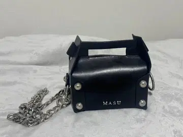 MASU 24aw LEATHER CAKE MINI BAG 케이크백 블랙