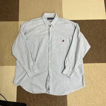 Polo Bear 라이트 블루 긴팔 빅 셔츠