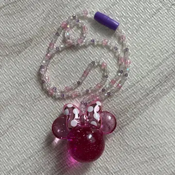 디즈니 리조트 미니 빛나는 완구 목걸이 펜던트