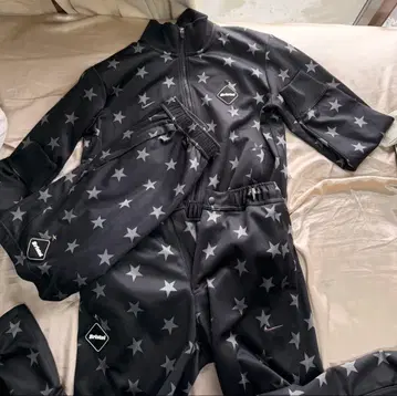 FC 브리스톨 3종 세트 별 패턴 집업 자켓/팬츠/하프 팬츠