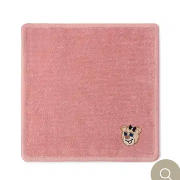 [ FEILER ] 라브라리 올드 테디 걸 핑크 자수 손수건