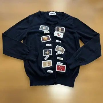 핑크하우스 코튼 가디건