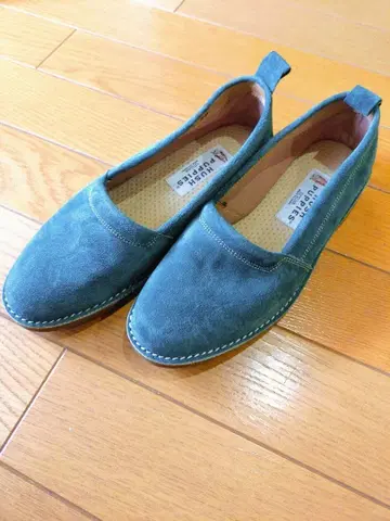 HUSH PUPPIES 그린 플랫슈즈