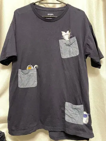 그라니프 드래곤 퀘스트 콜라보 모후모후 몬스터즈 포켓 T셔츠 M 사이즈