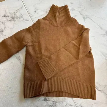 machatt 터틀넥 니트 스웨터 브라운