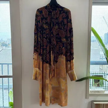 rokh 페이즐리 무늬 긴팔 셔츠