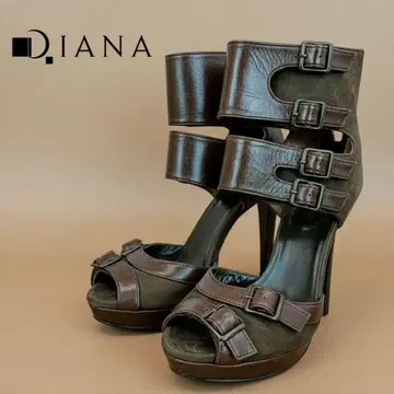 DIANA 시드 바이 다이애나 브라운 샌들 23cm 힐 11cm