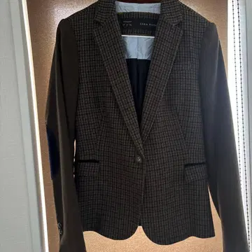 ZARA BASIC 테일러드 자켓 M 브라운 계열