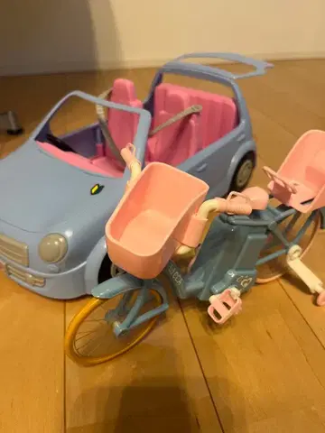 리카짱 오픈카와 자전거 세트