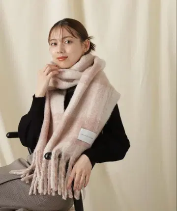 JILL by JILL STUART 체크 머플러 핑크