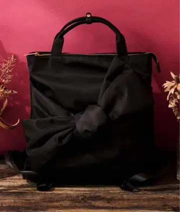 [ 완판템 ] JENNE 2way 리본 백팩 블랙 미사용 새상품