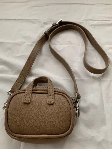 베이지 미니백 코인 케이스