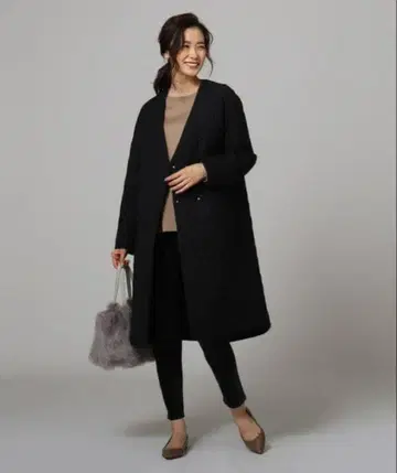 언타이틀 untitled 블랙 퀼팅 자켓