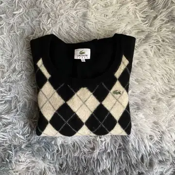 라코스테 니트 스웨터 아가일