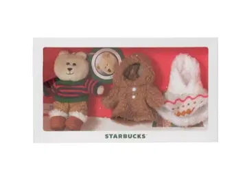 STARBUCKS 크리스마스 봉제 인형 세트