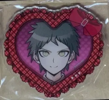 단간론파 하트형 아크릴 배지 히나타 하지메