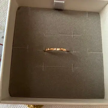 K10PG 다이아몬드 리본 링 6.5호