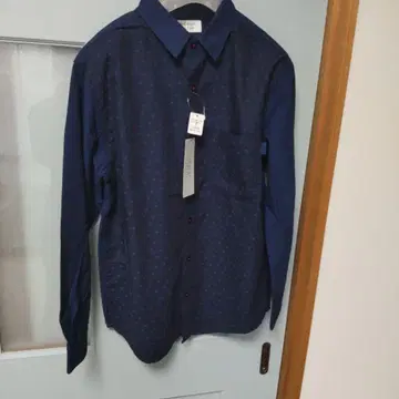 새상품 택 이바라 데님 THORNY PATH T 인디고 염색 네이비 긴팔