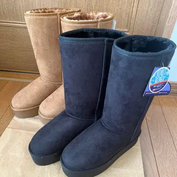 새상품 통굽 부츠 LL 발수 미끄럼 방지 밑창 2Way 인힐 더블 쿠션