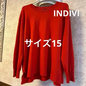 새상품급 빅 사이즈 15 인디비 울 니트 스웨터