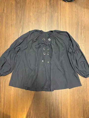 에스트네이션 네이비 레이스업 블라우스 F