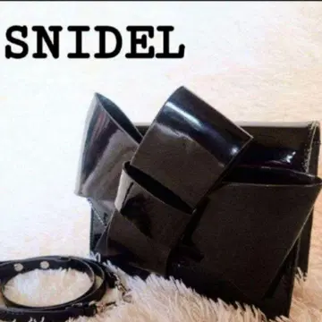 [새상품급] snidel 리본 디자인 숄더백 2way 파티