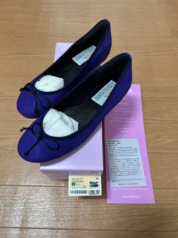 [ 미사용 새상품 ] 파르팔레 발레 슈즈 보라색 사이즈 36