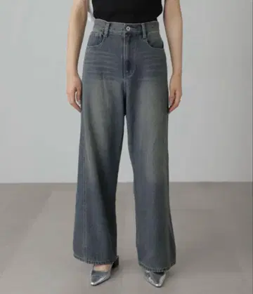 프리즈마트 사이드 패널 빈티지 라이크 와이드 데님 S