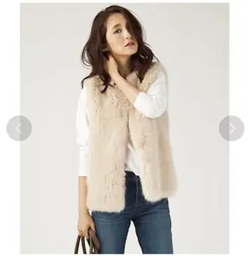 23구 퍼 베스트 베이지