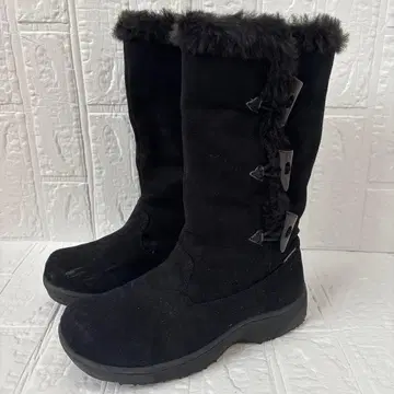 a.v.v 아베베 블랙 부츠 방수 미끄럼 방지 퍼 포함