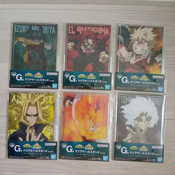 제일복권 G상 클리어 케이스 스탠드 반다이 6개 세트