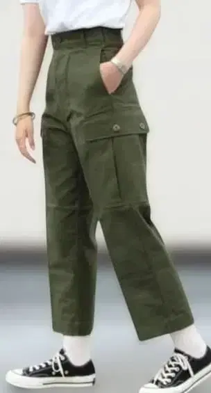 THE SHINZONE 카고 팬츠 올리브 그린 36