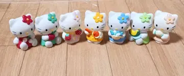 헬로키티 손가락 인형 소프트 비닐 7체 세트 후르츠 인형 레어