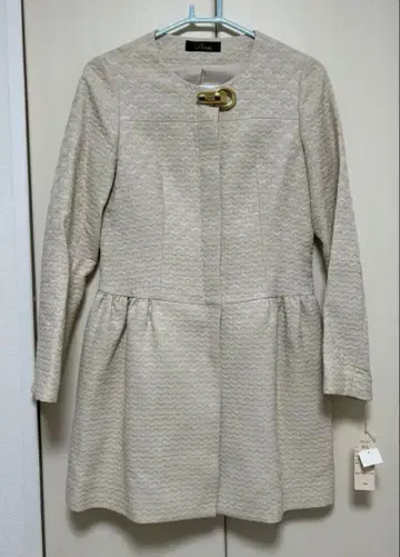 택 포함 Petirobe 노카라 코트 베이지 세레모니 포멀