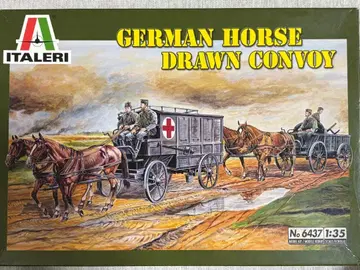이탈레리 1/35 독일 군마 운송대 화물마차 & 구급마차 세트