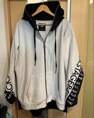 팬케이크 후디 빅 실루엣 집업 후드티 백스테이지 패스