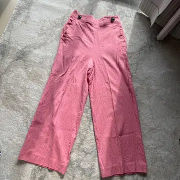 TOMORROWLAND 핑크 와이드 팬츠 2 버튼 사이드 포켓