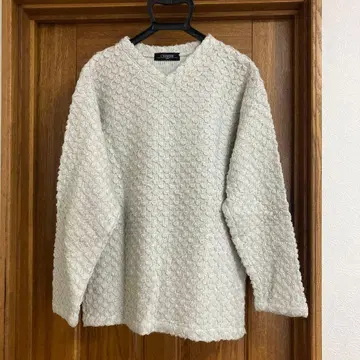 CRAYSUN V넥 니트 라이트 그레이