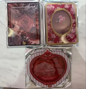 후쿠야 아크릴 프레임 빨간색 세트