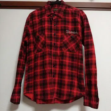 텐더 로인 플란넬 셔츠 레드 수납 가방