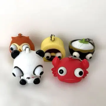 눈알 튀어나오는 키링 5개 세트 지역 한정