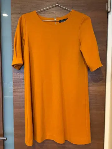 Ray Beams 오렌지 무릎 기장 원피스