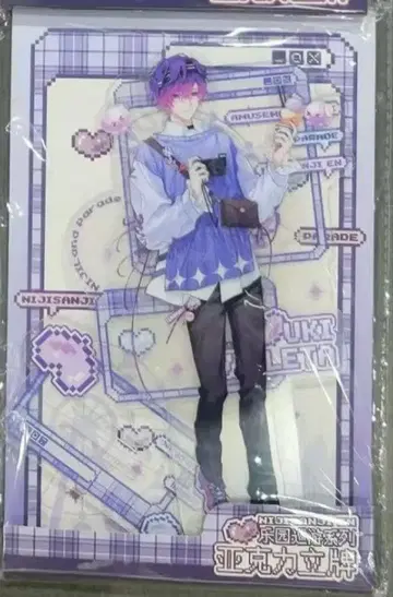 니지산지 EN  uki 아크릴 스탠드 카페 콜라보  비올레타